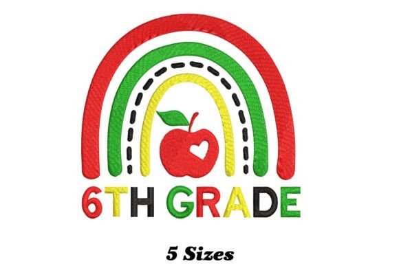 6th Grade Rainbow: A Playful Touch for Small Batch Embroidery