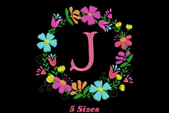 Flower Alphabet Letter J: A Versatile Design for Etsy Sellers