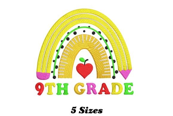 h1Delightful 9th Grade Rainbow: A Playful Touch for Seasonal Embroidery Designs/h1