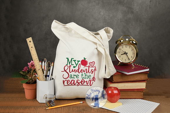 My Students Are the Reason: A Heartfelt Holiday Embroidery Design