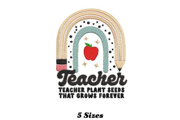 Rainbow Apple Teacher Design Review for Small Business Branding