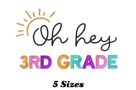 Reviewing Lovely 3rd Grade Teacher Embroidery Design