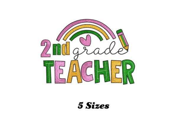 Second Grade Teacher Embroidery Review
