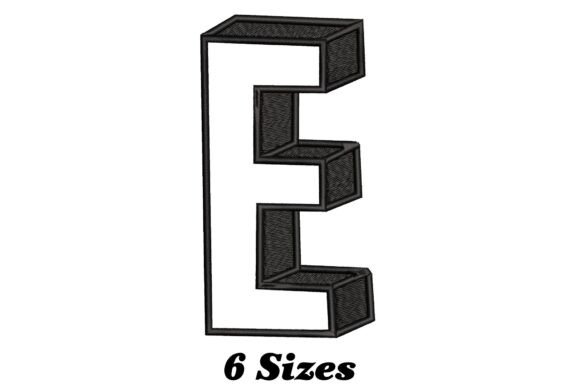 Stylish Letter E: A Seasonal Embroidery Gem